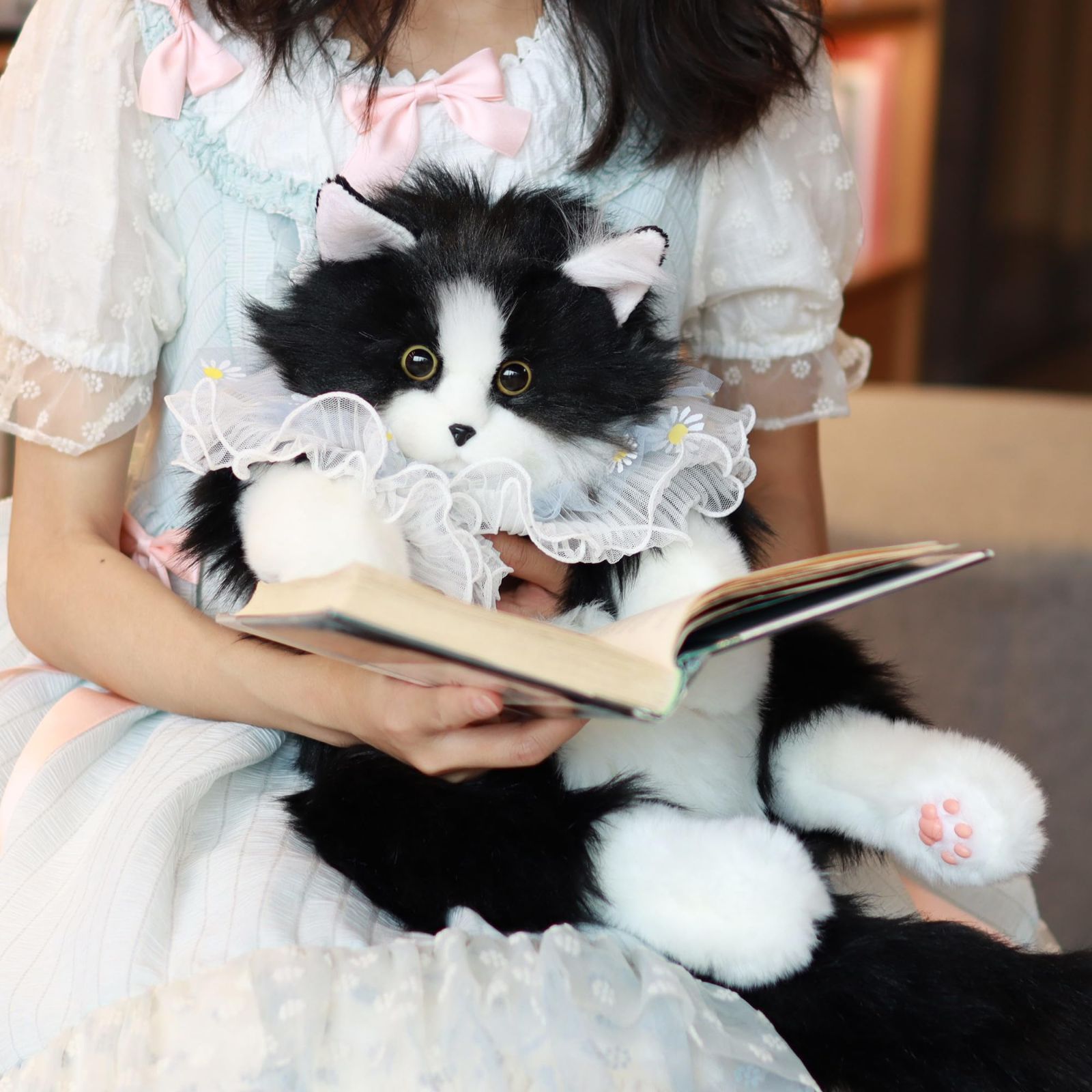 在庫処分】リアルな猫型のバックパック かわいいネコ 手作 リュック 