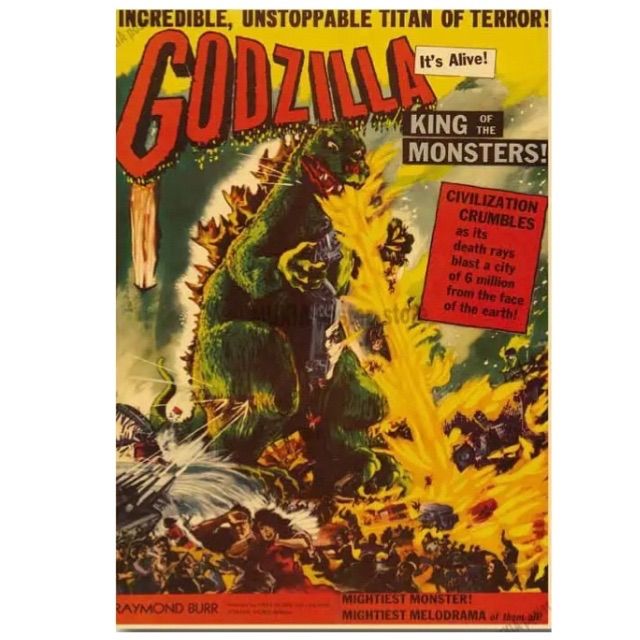 K035A3 ゴジラ GODZILLA ポスター 昭和 レトロ インテリア - メルカリ