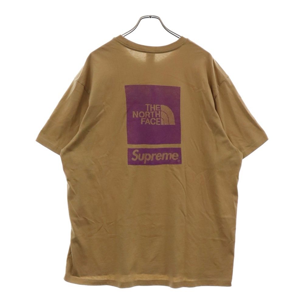 SUPREME (シュプリーム) 24SS ×THE NORTH FACE Graphic S/S Top ノースフェイス グラフィック バック プリント クルーネック 半袖Tシャツ カットソー ベージュ