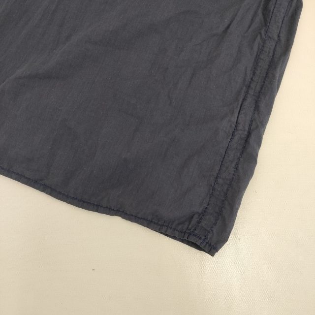 humoresque ギャザー コットン ロングスカート ネイビー レディース  