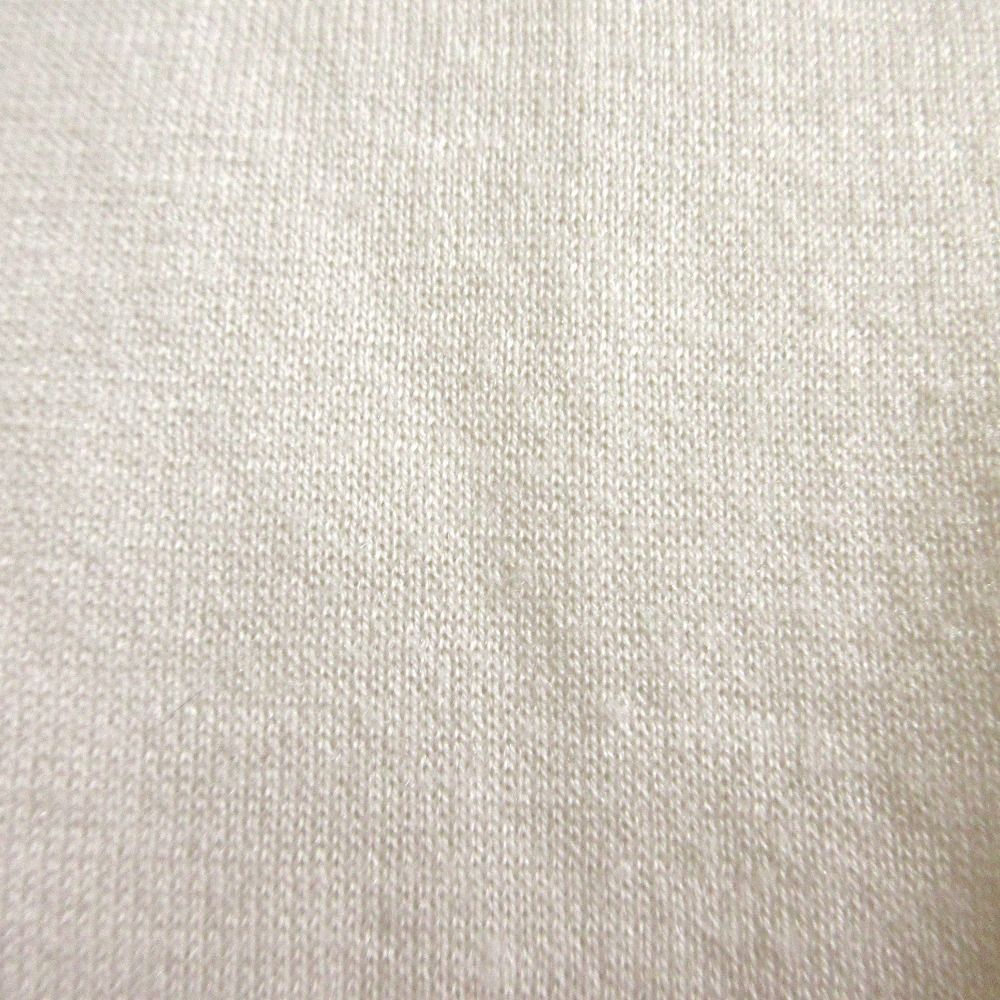 BLAMINK ブラミンク コットンシルクカシミヤ18 Gノースリーブ ニットベスト セーター 7918-230-0082 サイズ38 ホワイト レディース 古着