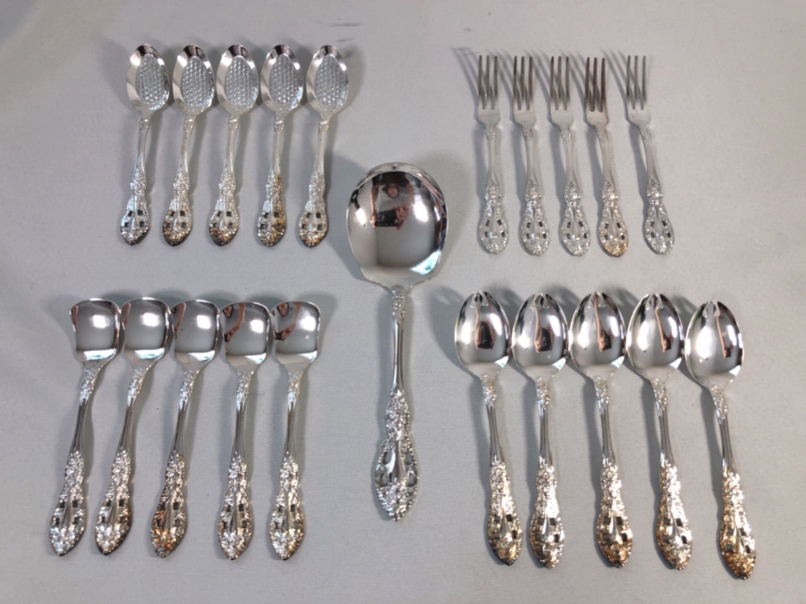 昭和レトロ　アズマ　高級カトラリーセット AZUMA アズマ 高級ステンレス18-10 カトラリーセット28本セット