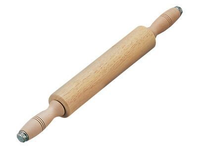 木製ローラー式めん棒 太型 60径×300mm お菓子作り 手作り クッキー パン 生地 製菓道具 製パン道具