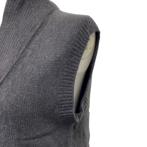  マーガレットハウエル HOWELL ショール ニットベスト ジレ グレージュ 毛 カシミア シルク 2 M 9号 レディース S 5 W 024 ニットベスト ベスト ジレ ビスチェ