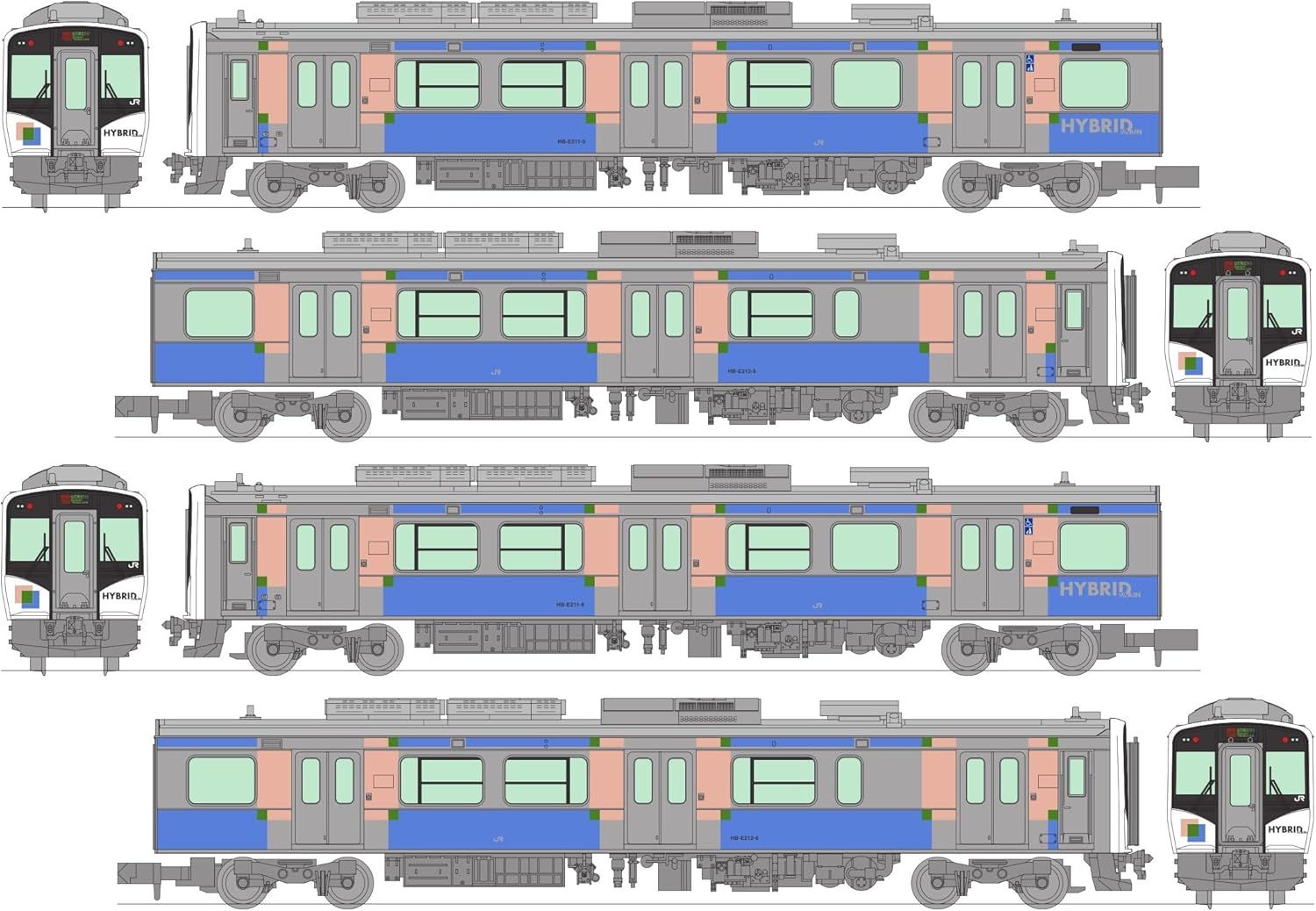 トミーテック 鉄道コレクション 鉄コレ JR HB-E210系 仙石東北ライン 特別快速 4両セット ジオラマ用品 334163