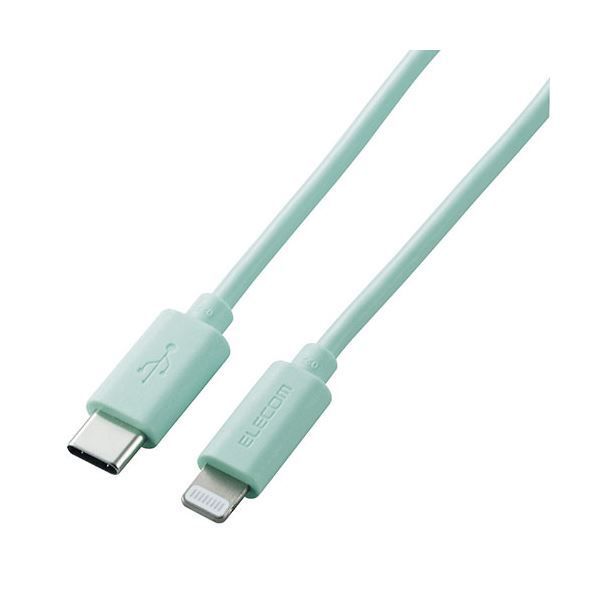 エレコム ライトニングケーブル Type-C-Lightning 1m グリーン U2C-APCL10GNX5