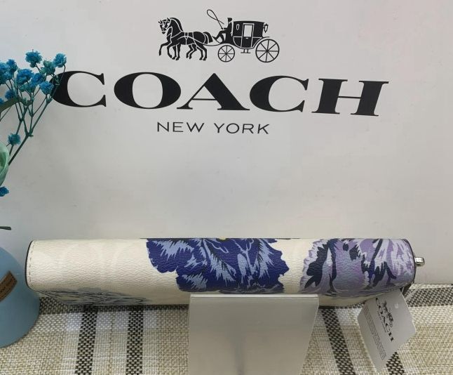 コーチ 財布 COACH 長財布 チョークマルチ×ペリウィンクル シグネチャー カフェ ファセット プリント アコーディオン アウトレット レディース  ブランド 花柄 プレゼント ギフト ファッション 新品 未使用 F6656 174A - メルカリ