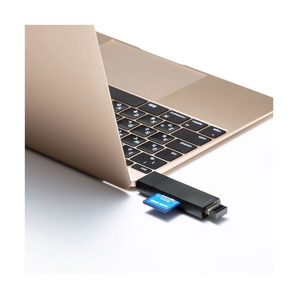 5個セット サンワサプライ Type-Cコンパクトカードリーダー USB 1ポート付き ADR-3TCMS7BKNX5