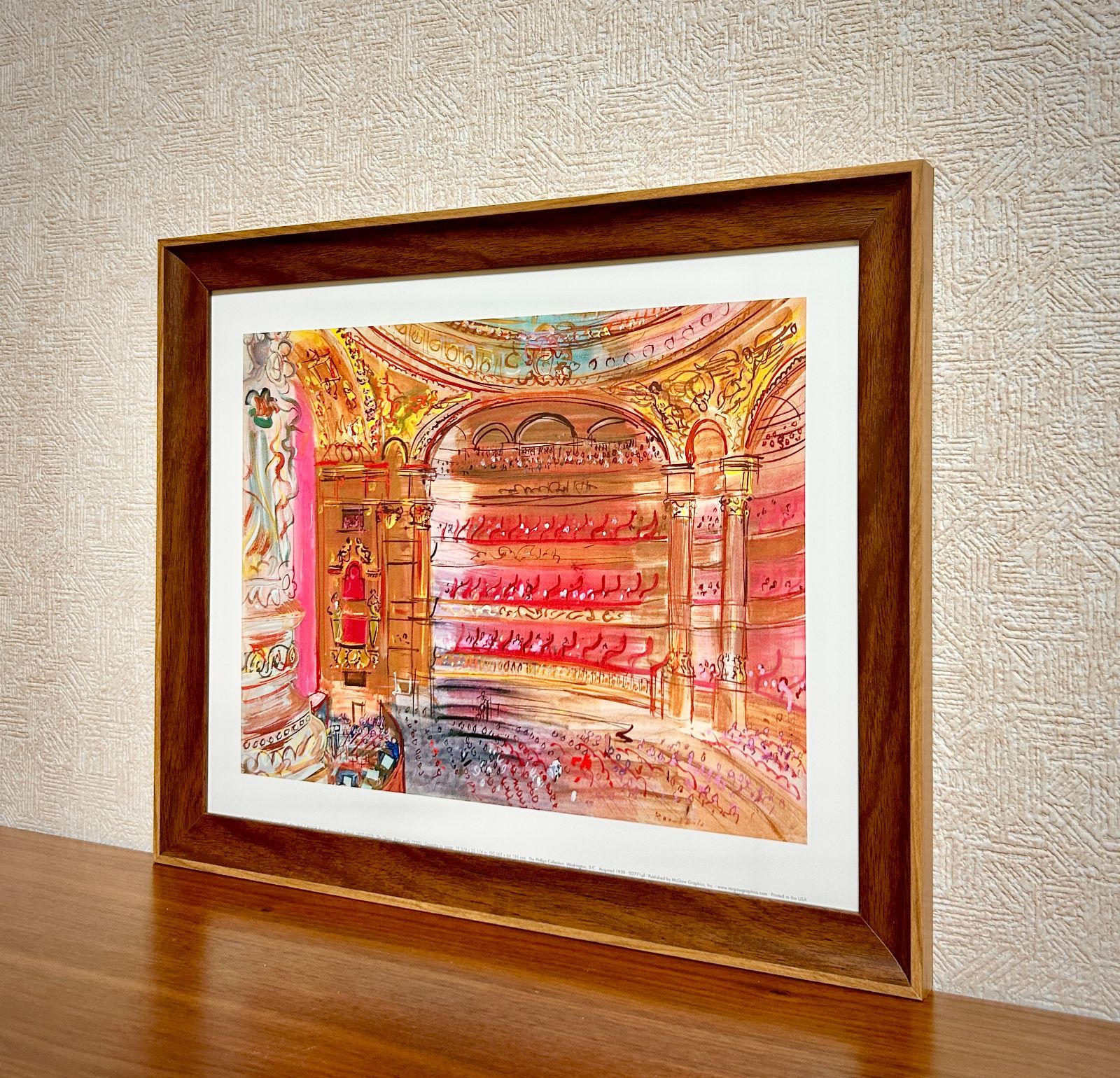 デュフィ　Raoul Dufy 「Le quintette」額付き デュフィRaoul Dufy 「Le quintette」額付き