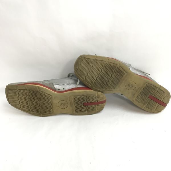 イタリア製☆PRADA/プラダ☆レザースニーカー/靴/メンズシューズ【UK8