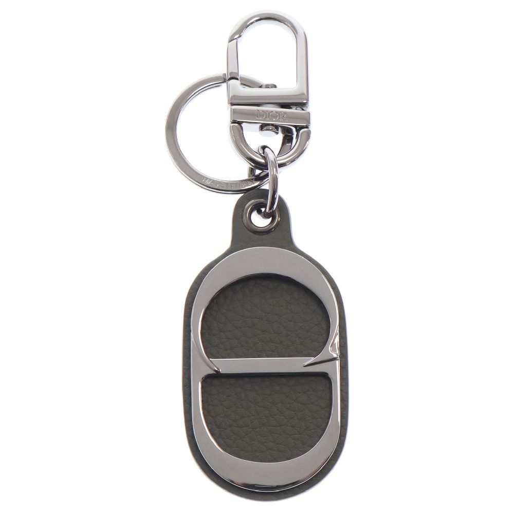 ディオールオム キーホルダー キーチェーン レザー ブラック