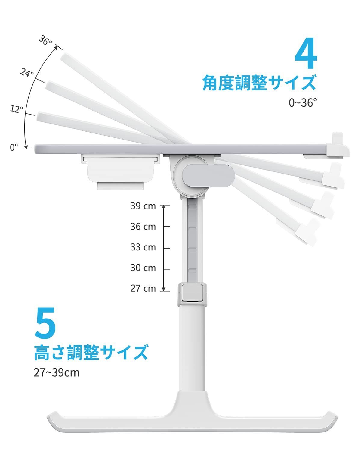 新着商品】折りたたみテーブル ノートパソコンスタンド ラップデスク ...