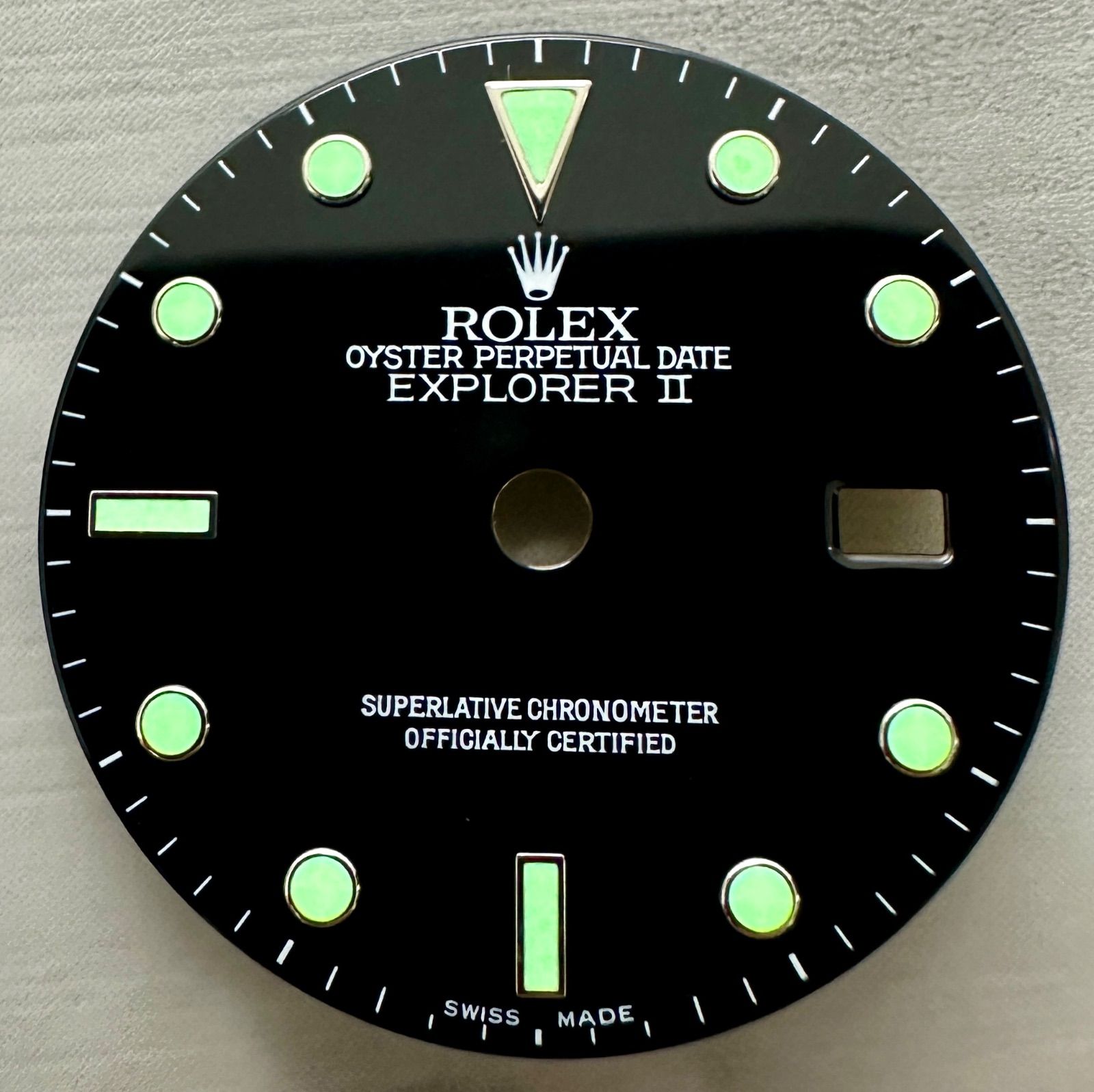 ロレックス　純正部品　アンティーク 純正パーツ ROLEX ロレックス エクスプローラー2 文字盤 ブラック 文字