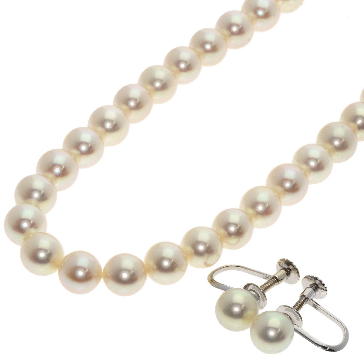 TASAKI タサキ パール 真珠 イヤリング 2点セット ネックレス