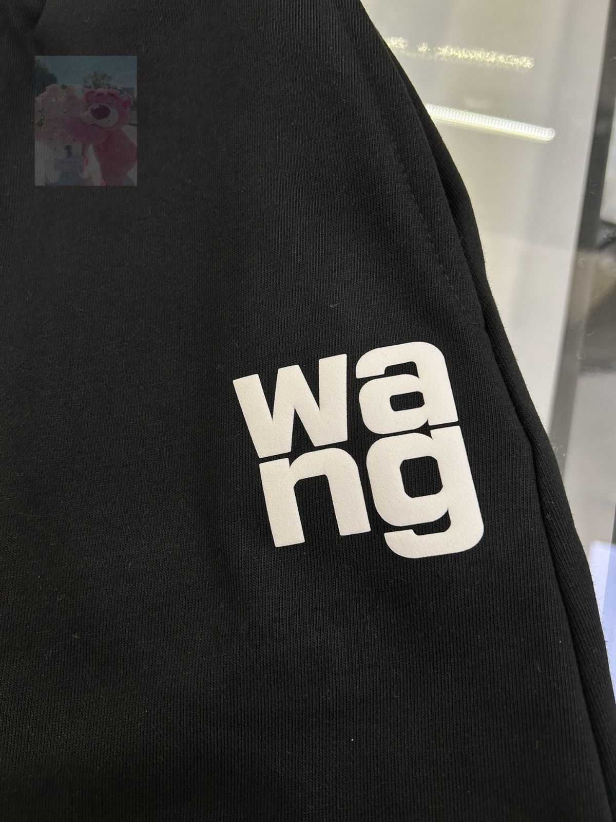wang カジュアルスポーツ風フェイク通気性のあるスカート2枚ライトブラック
