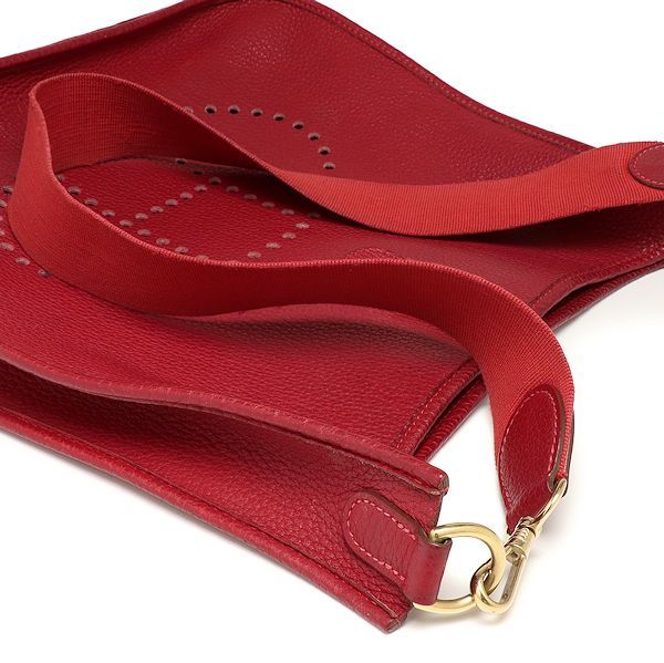 エルメス エブリンGM レッド トリヨンクレマンス □G刻印 HERMES 
