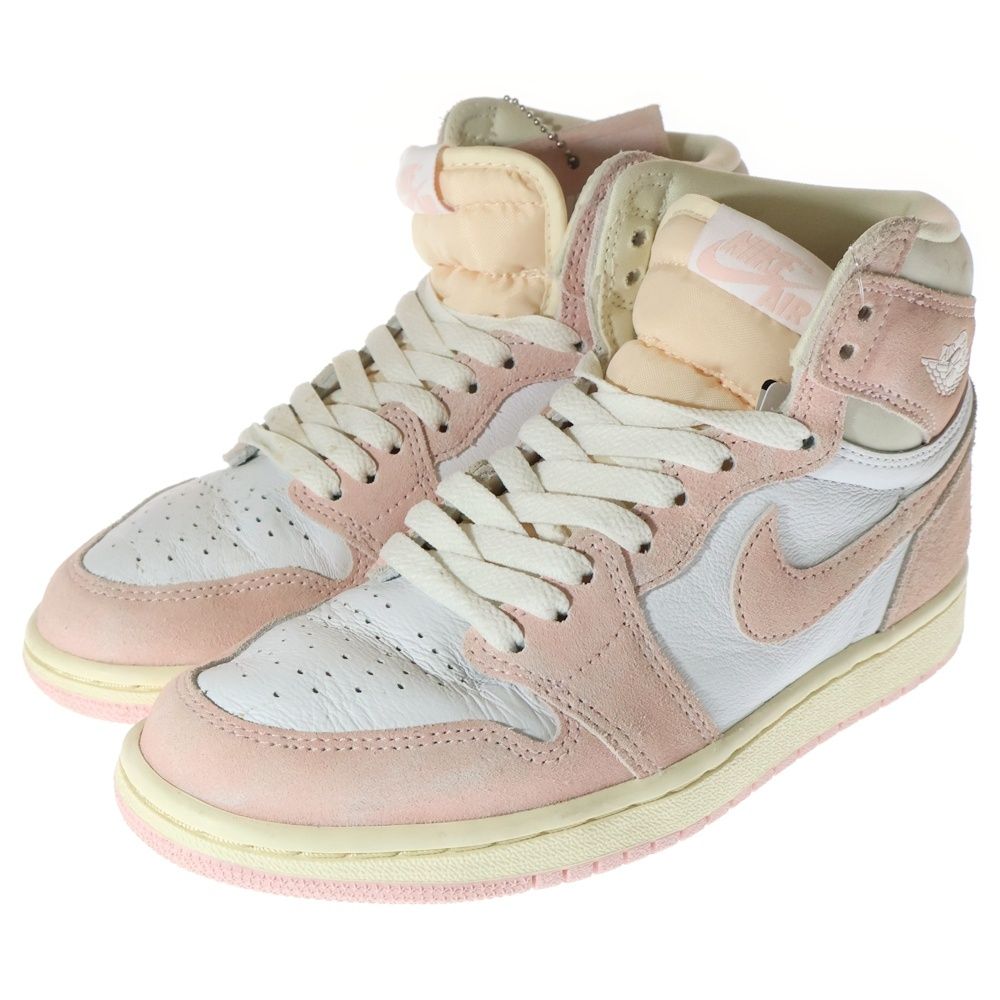 NIKE Air Jordan 1 ハイカット スニーカー ウォッシュドピンク エア