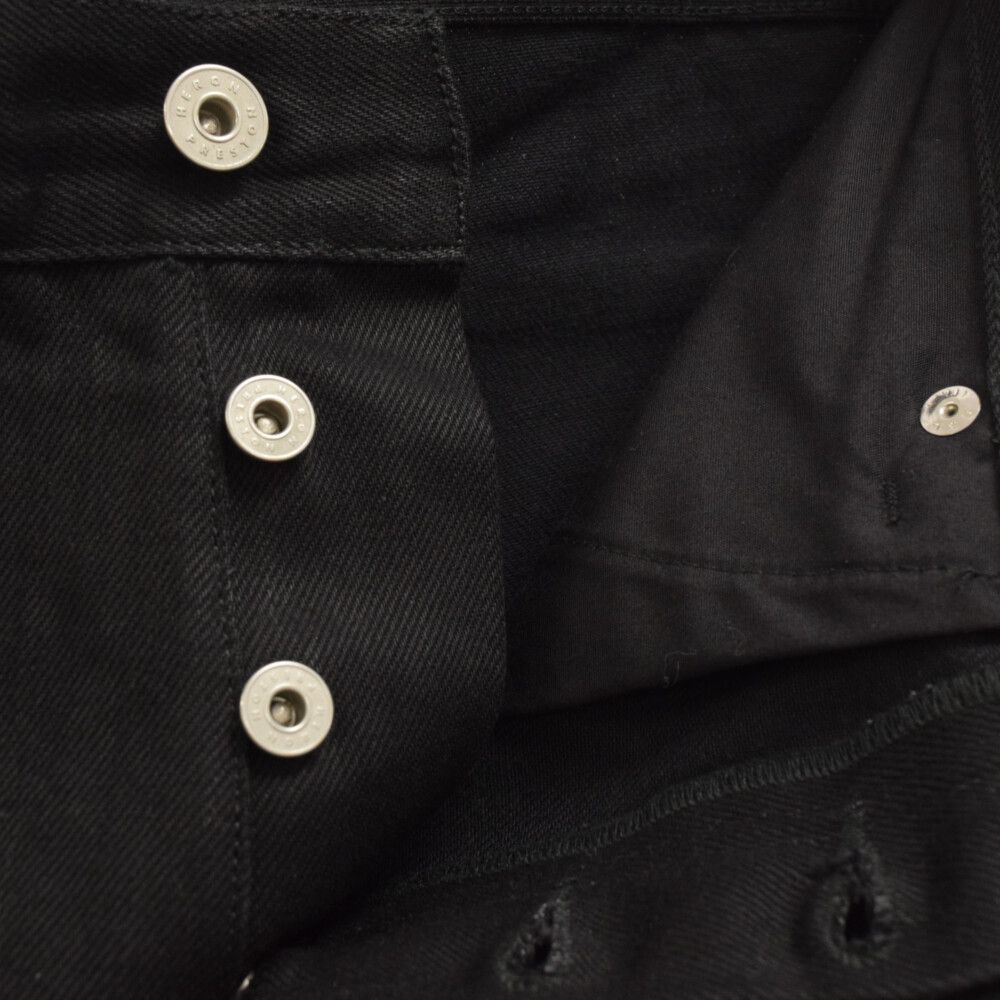 HERON PRESTON (ヘロンプレストン) テープラインブラックデニムパンツ