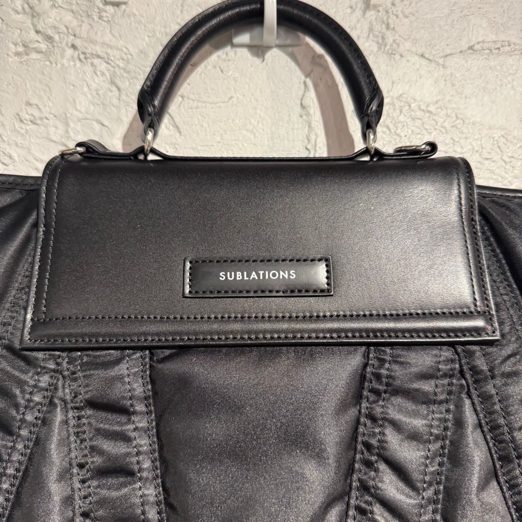 SUBLATIONS サブレーションズ 24AW LEATHER FLAP HELMET BAG S121A36