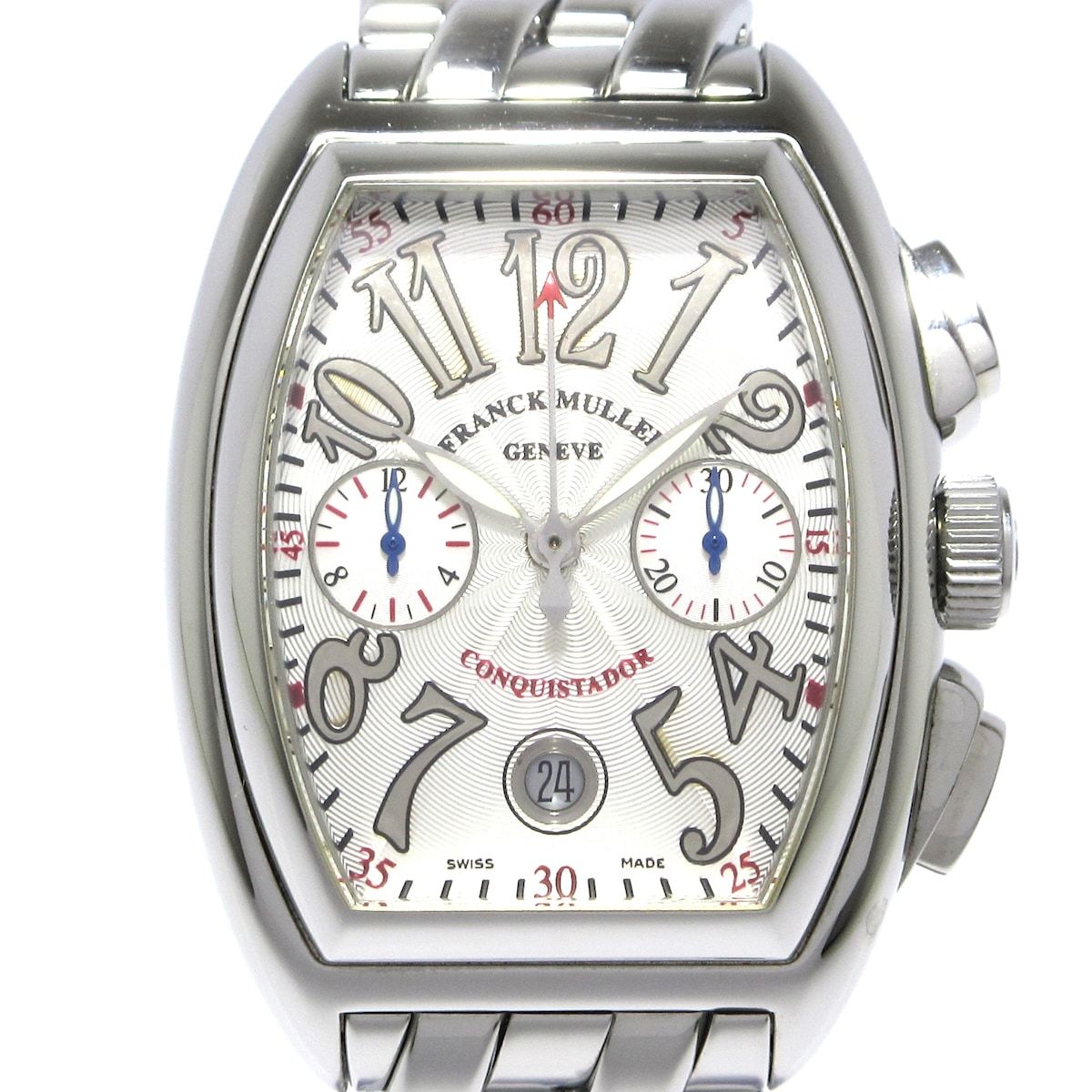 FRANCK MULLER フランクミュラー 腕時計 コンキスタドール 8002CC メンズ SS|クロノグラフ シルバー