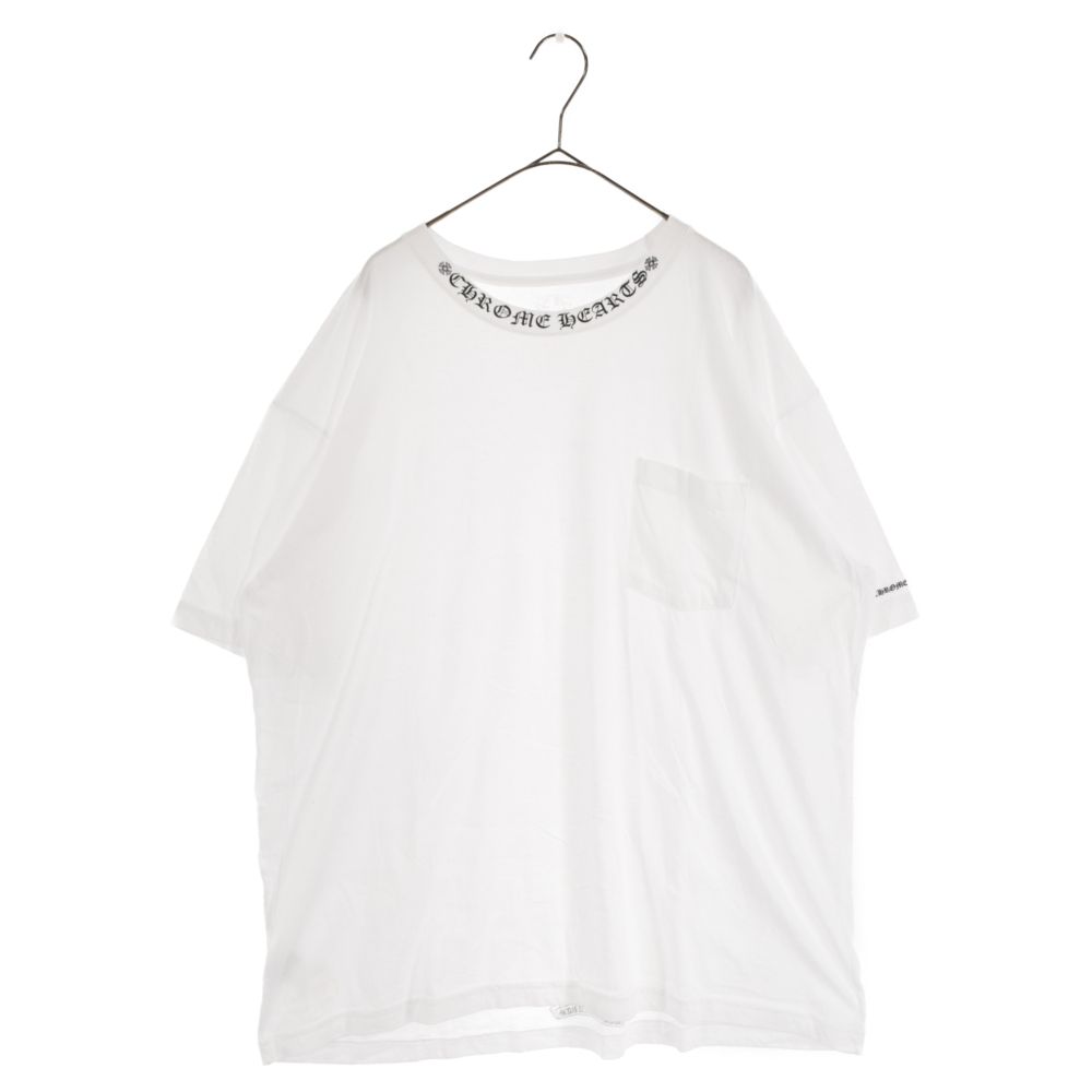 クロムハーツ ネックロゴ ショートスリーブ ポケット Tシャツ クロムハーツ（Chrome Hearts）Tシャツ メンズショートスリーブ/半袖