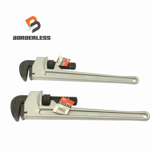 2本セット LOBSTER ロブスター アルミパイプレンチ 450mm APW450 アルミパイレン ロブテックス エビ 109104