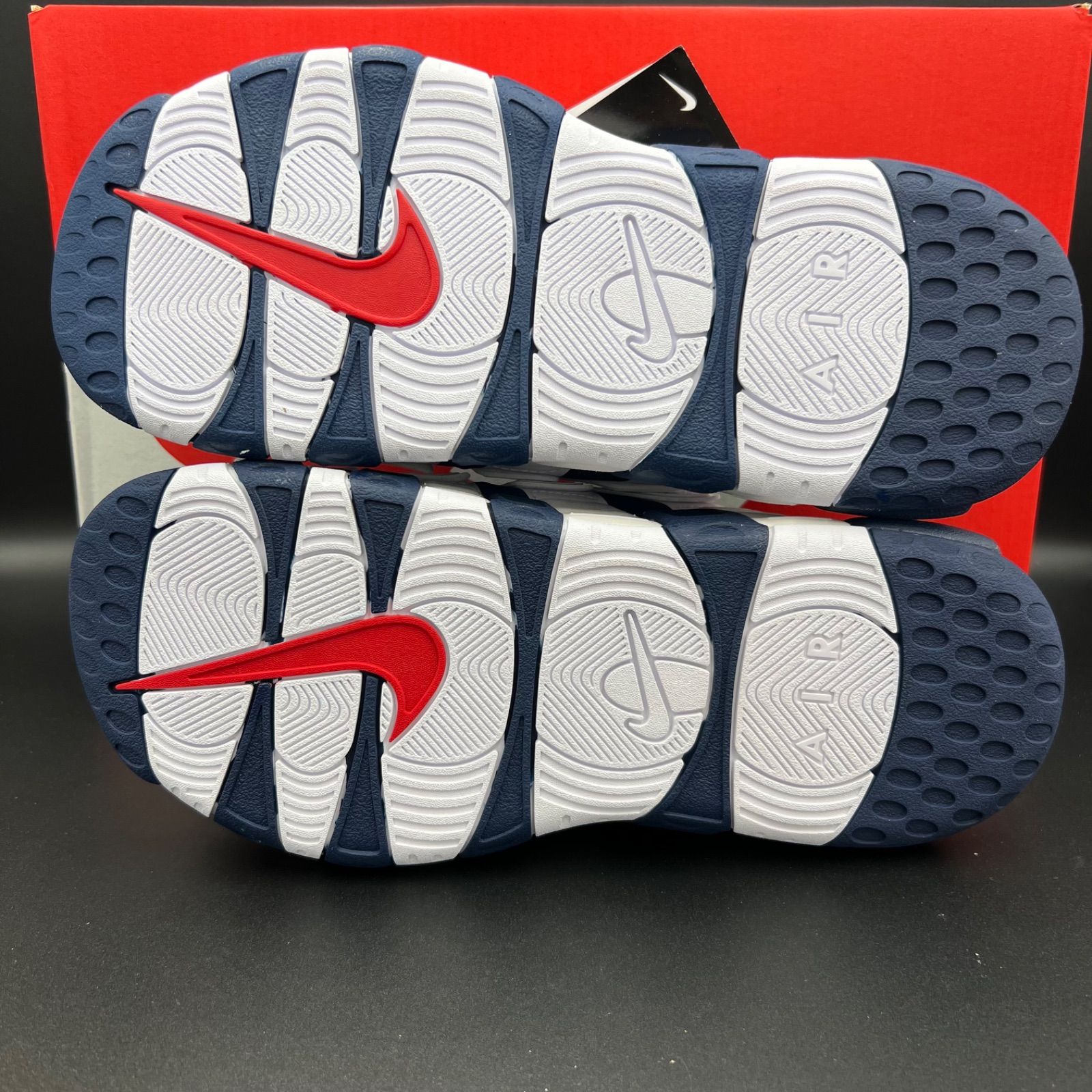 NIKE エアモアアップテンポサンダル オリンピックカラー　未使用タグ付 NIKE AIR MORE UPTEMPO SLIDE 