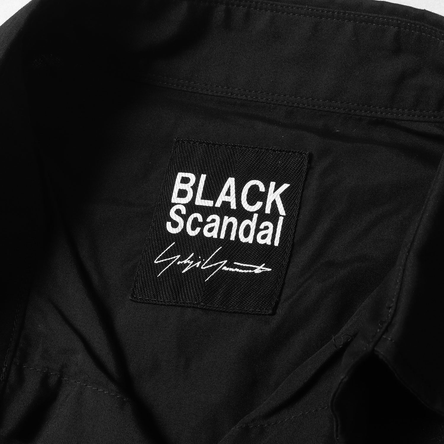 Yohji Yamamoto(Ys) ヨウジヤマモト シャツ サイズ:2 内田すずめ パッチワーク ロングシャツ NN-B92-031 BLACK  Scandal 20SS ブラック 黒 日本製 ブランド トップス 長袖