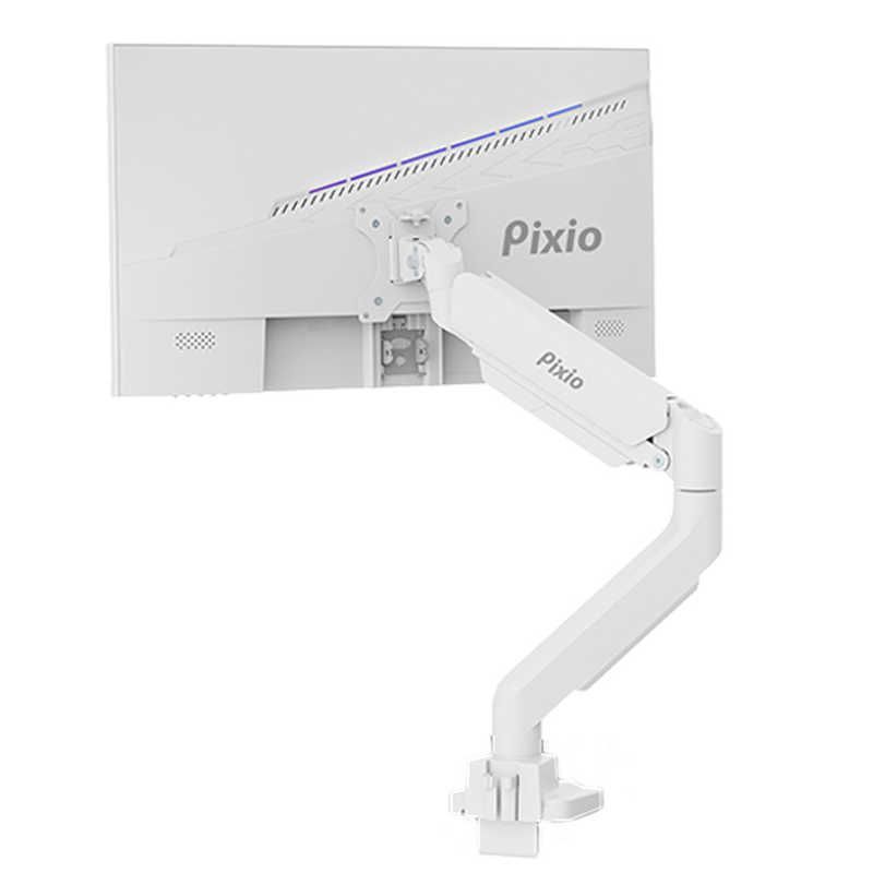 未開梱 PIXIO ピクシオ Pixio モニターアーム シングル 耐荷重18kg 17～49インチ対応 Pixio ホワイト PS2SW-O