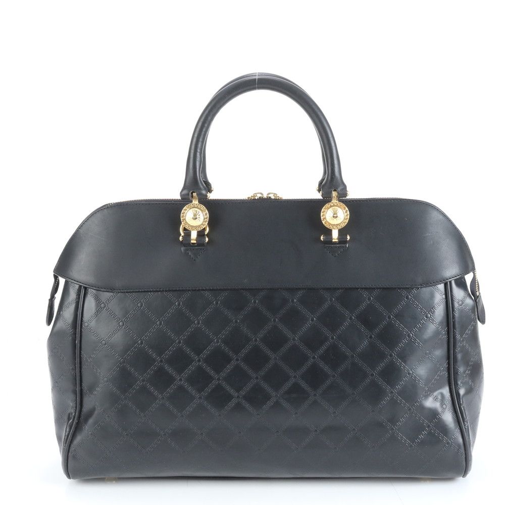 VERSACE✨サンバースト オールレザー 本革 2way ボストンバッグ VERSACE✨サンバースト オールレザー 本革 2way ボストンバッグ