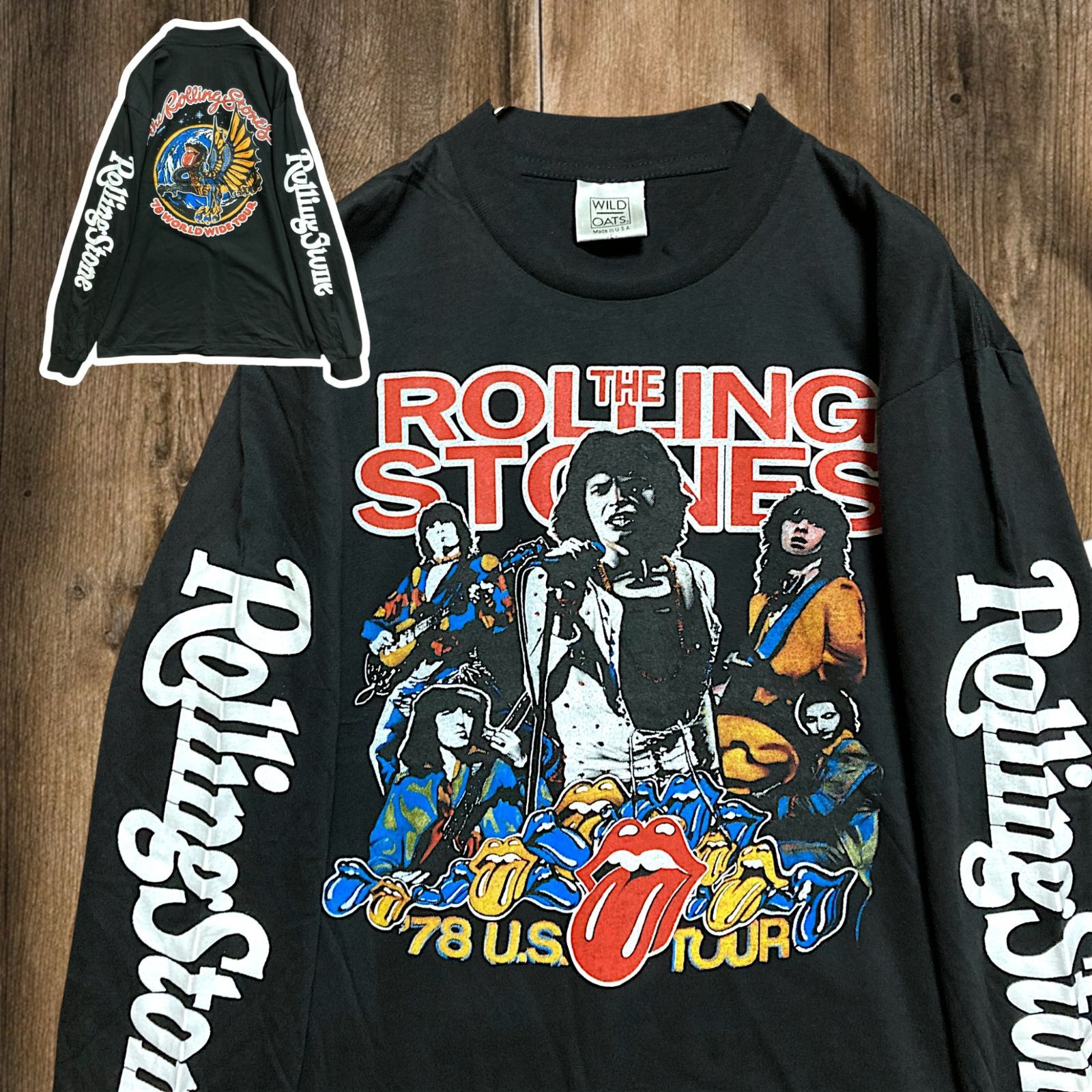 BMMX バンド Tシャツ 長袖 ロンT ビンテージ 古着 3 USA製 黒