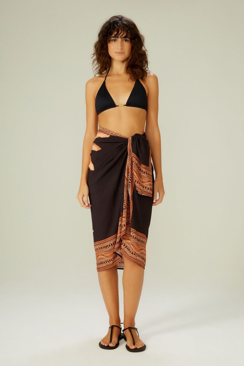 カンガラタンプリント レディース 水着 ブラジリアン ビキニ