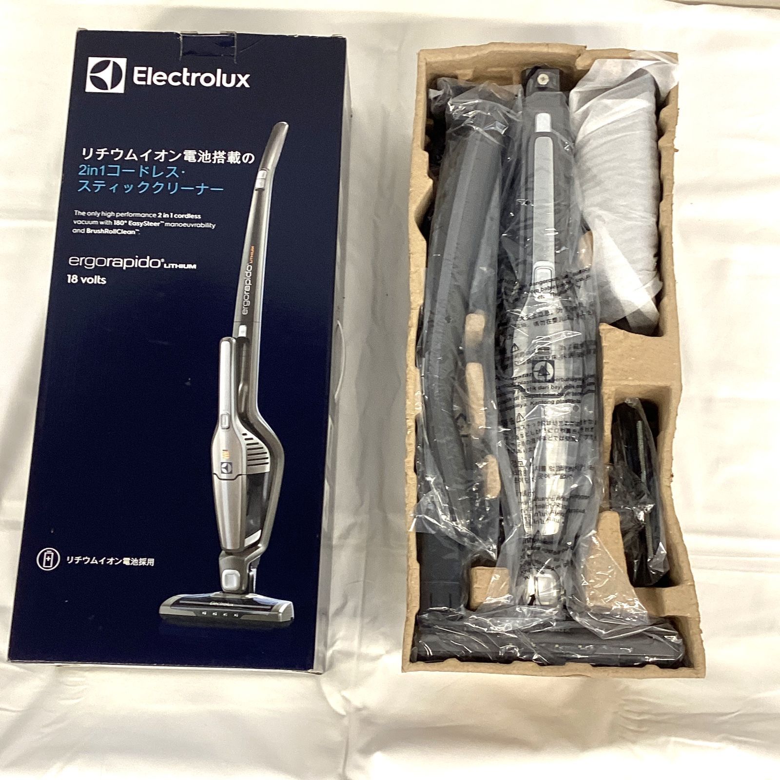 Electrolux リチウム電池搭載の2㏌1コードレススティッククリーナー コードレス掃除機 A4-9
