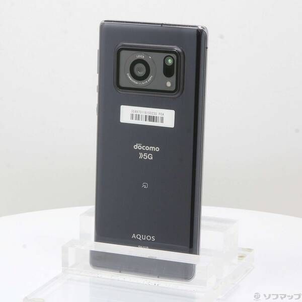 中古品〕 AQUOS R6 128GB ブラック SH-51B docomoロック解除SIM