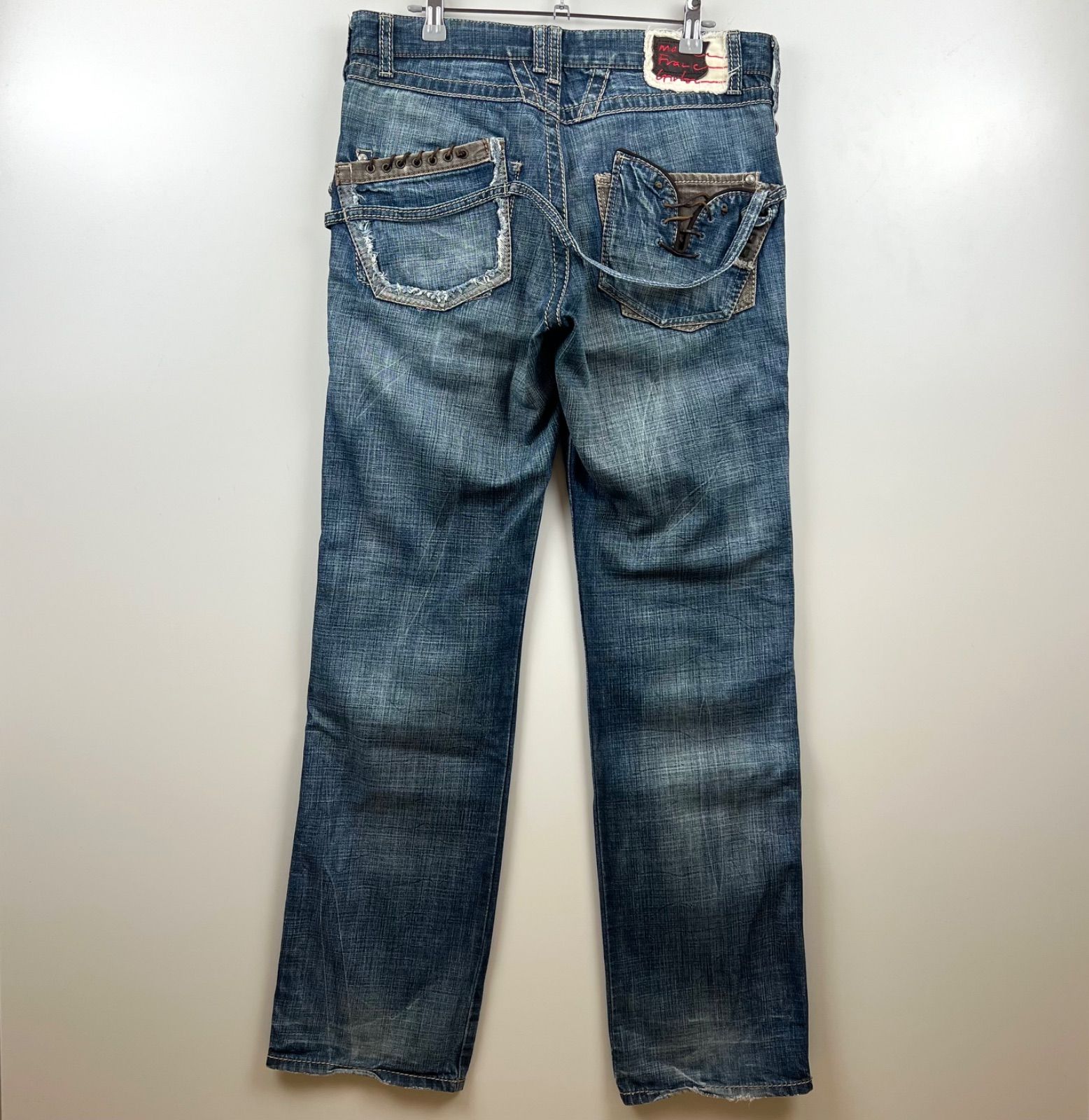 Y2K archive マリテフランソワジルボー サルエルデニムパンツ 2way MARITHE FRANCOIS GIRBAUD LE JEAN DE archive back rope denim pants
