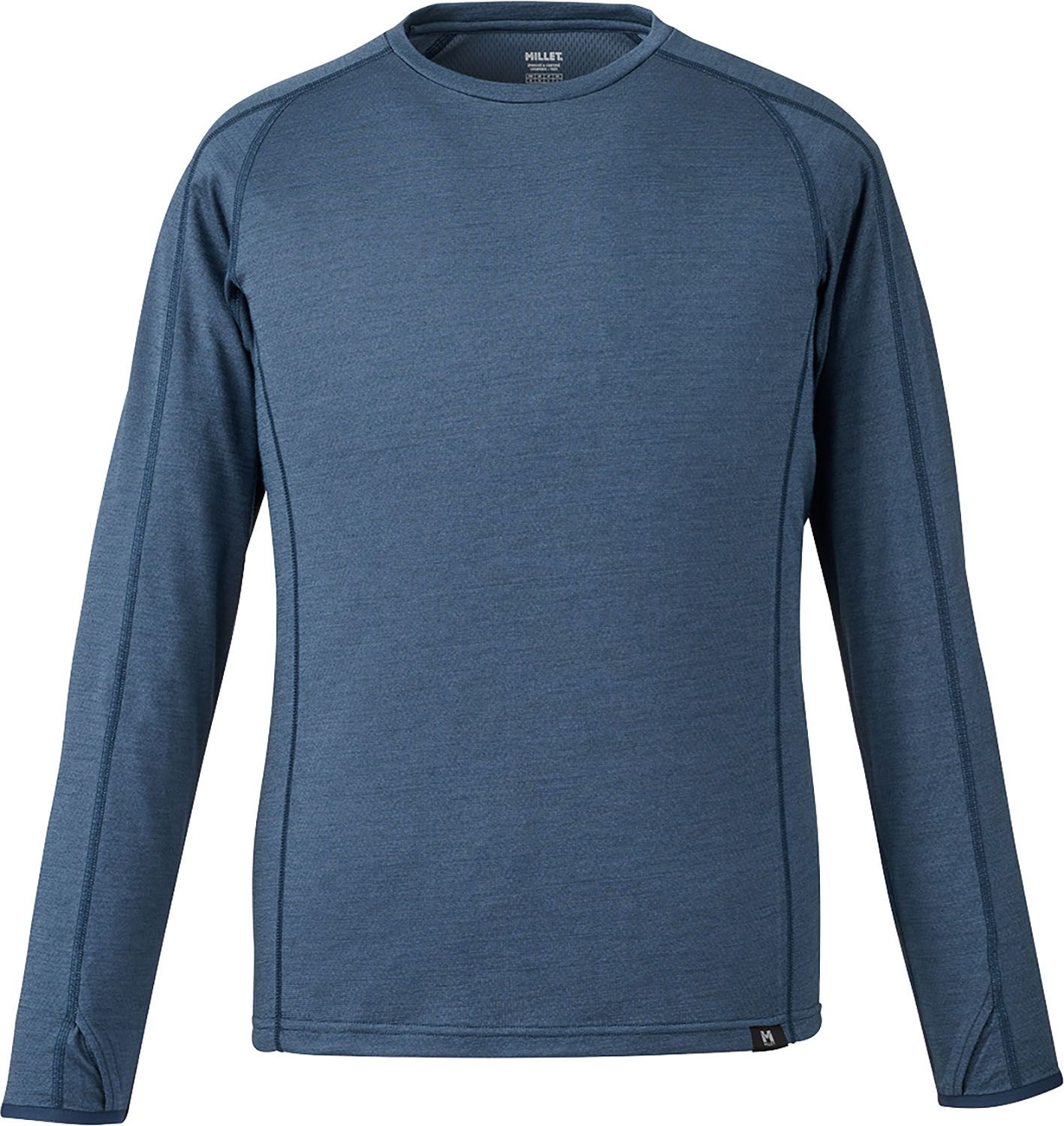 ミレー MILLET アウトドア CASTOR WOOL II CREW LS M MIV01979 N7317 SAPHIR