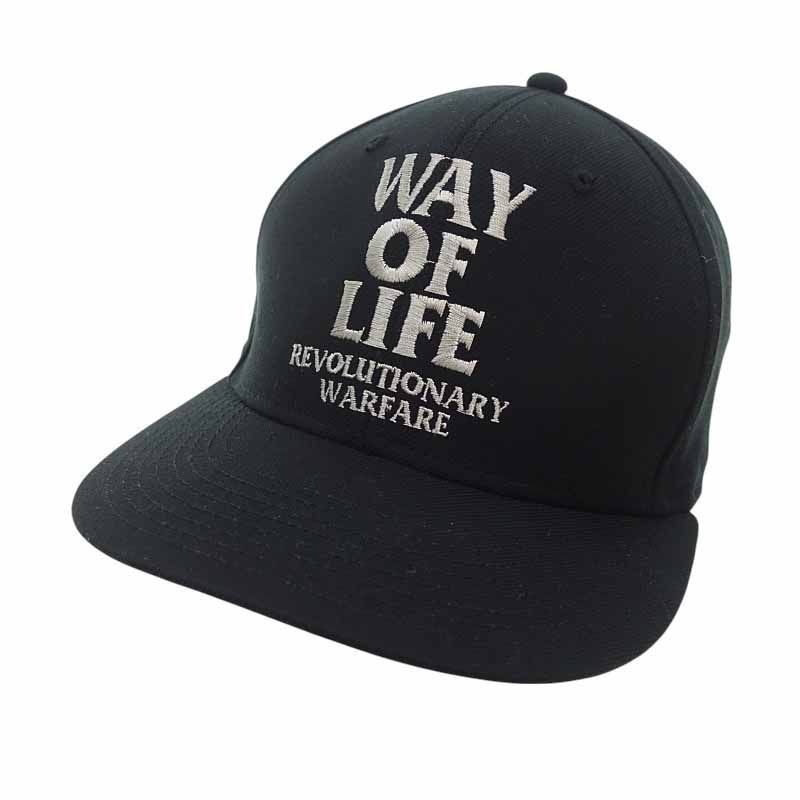 ラッツ|RATS 22SS EMBROIDERY CAP WAY OF LIFE 刺繍 キャップ ブラック サイズ ユニセックスF
