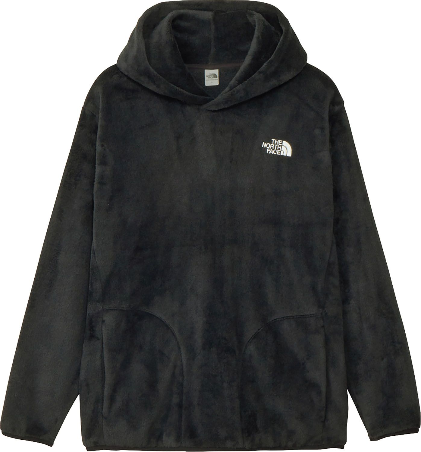 ザ ノース フェイス THE NORTH FACE アウトドア バーサミッドフーディ メンズ フリース パーカー トップス 保温 防寒 シンプル 普段使い トレーニング 刺繍ロゴ入り ファスナーポケット セットアップ NA62581 K ブラック