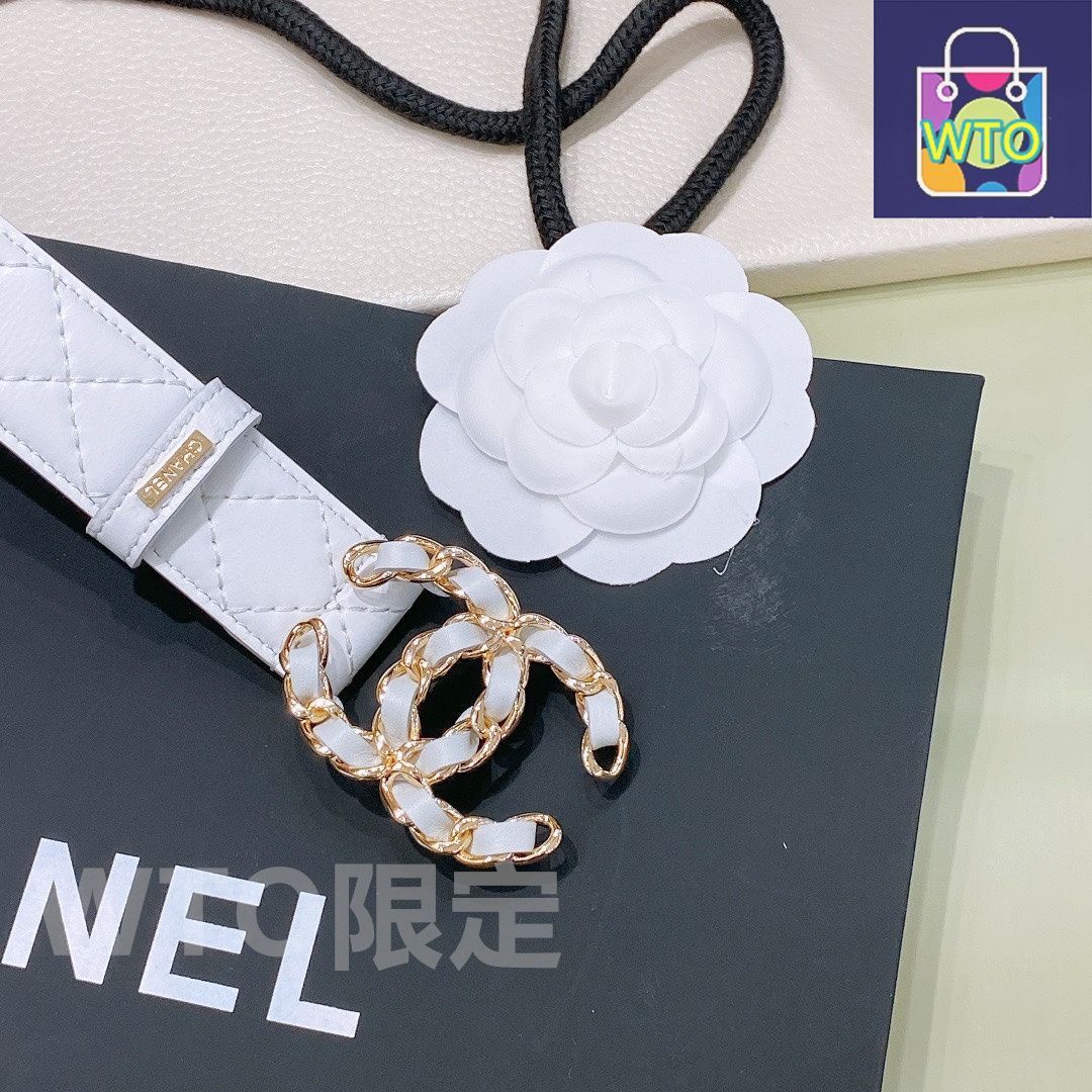 今日特価】Chanel シャネル レザーベルト - メルカリ