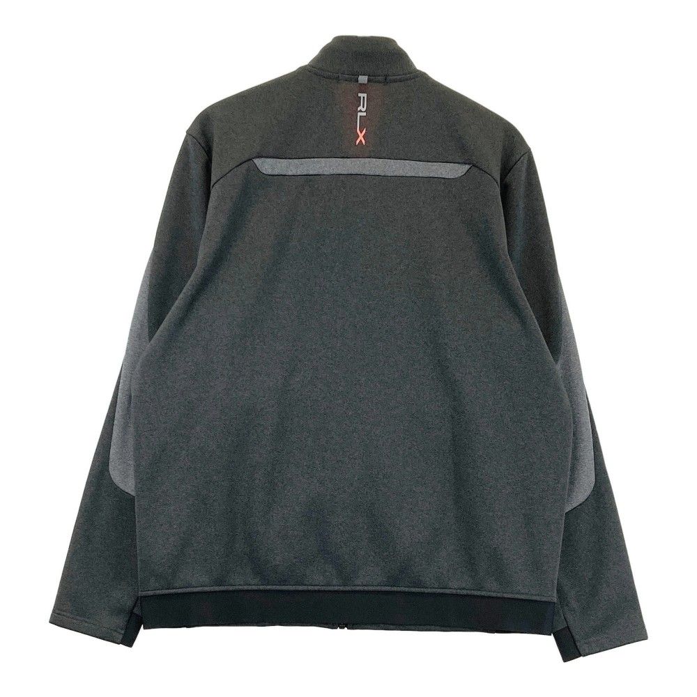 サイズ：L RLX ラルフローレン 良い 裏起毛 ジップジャケット グレー系