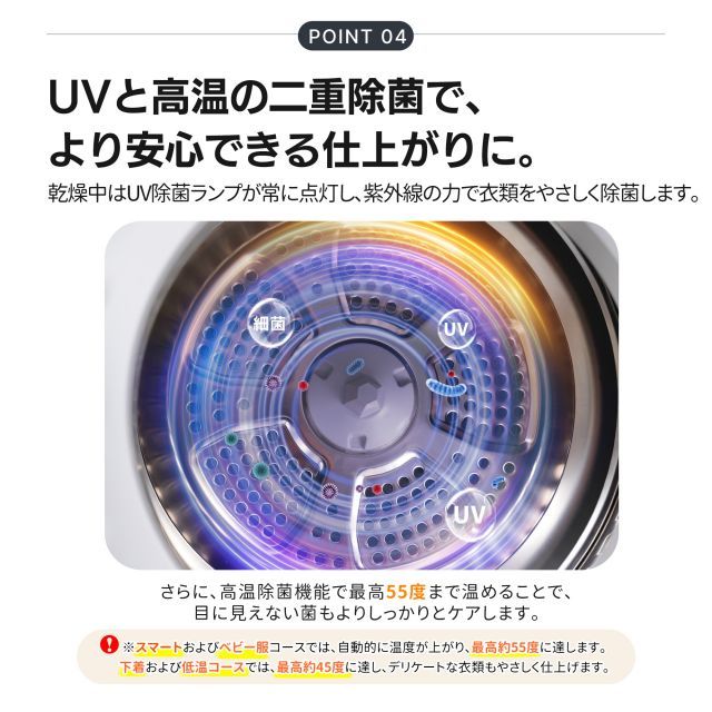 衣類乾燥機 5kg 一人暮らし 小型 回転式衣類乾燥機 コンパクト 大容量