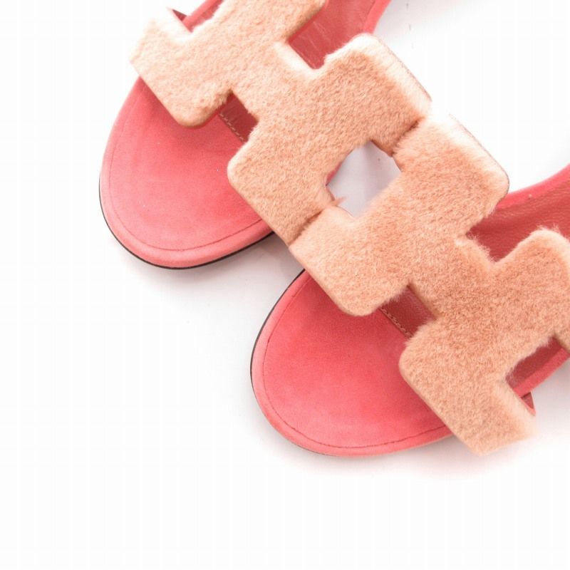 HERMES エルメス オアジス オアシス 36 ピンク ミンク ファー 【公式通販】