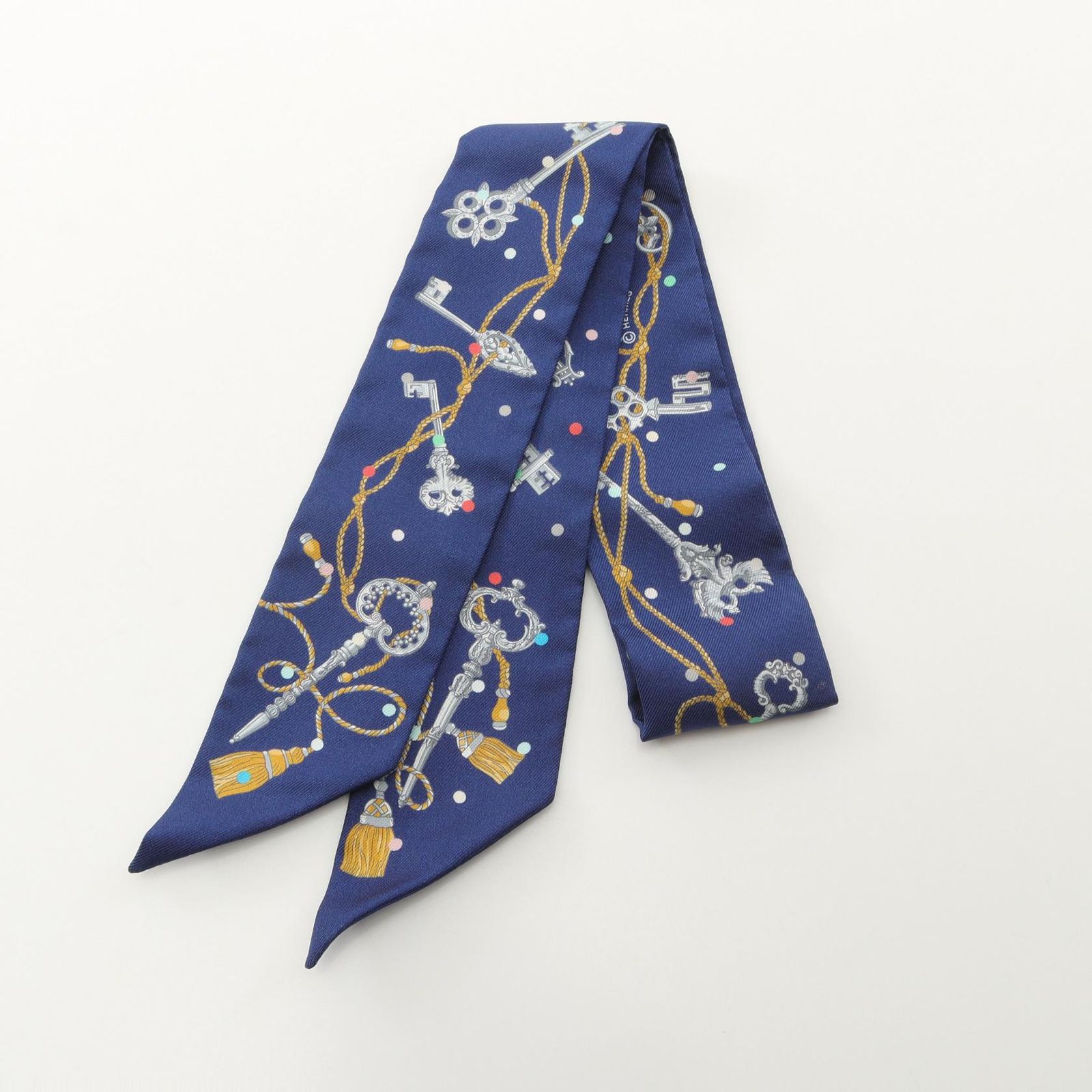 [関税込/国内発] エルメス Les Cles a Pois スカーフ H063871S03 関税込/国内発] エルメス Les Cles a Pois スカーフ H063871S03