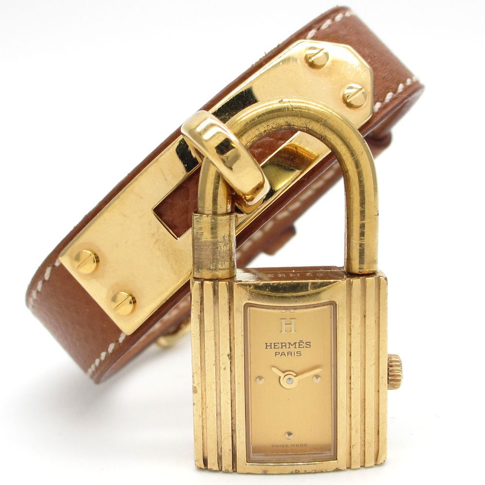 美品！　HERMES エルメス　ケリーウォッチ　ベルト綺麗　レディース腕時計 HERMES エルメス ケリーウォッチ レディース 腕時計 GP 革ベルト