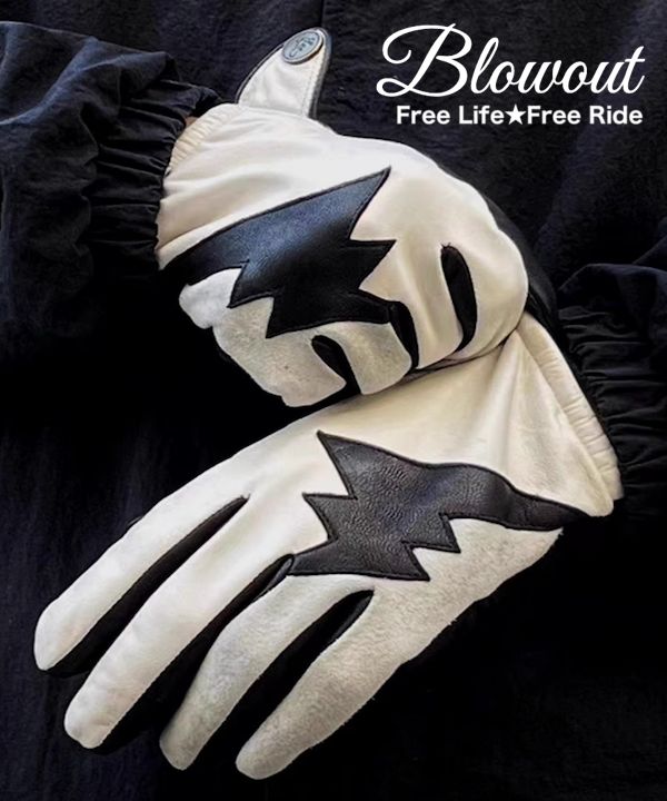 Blowout サンダーW レザーグローブ 本革 皮 手袋 ハーレー バイカー ハーレー チョッパー ブコTT-COオーシャンビートルXLウエストライドFXスカルフライト883BUCO