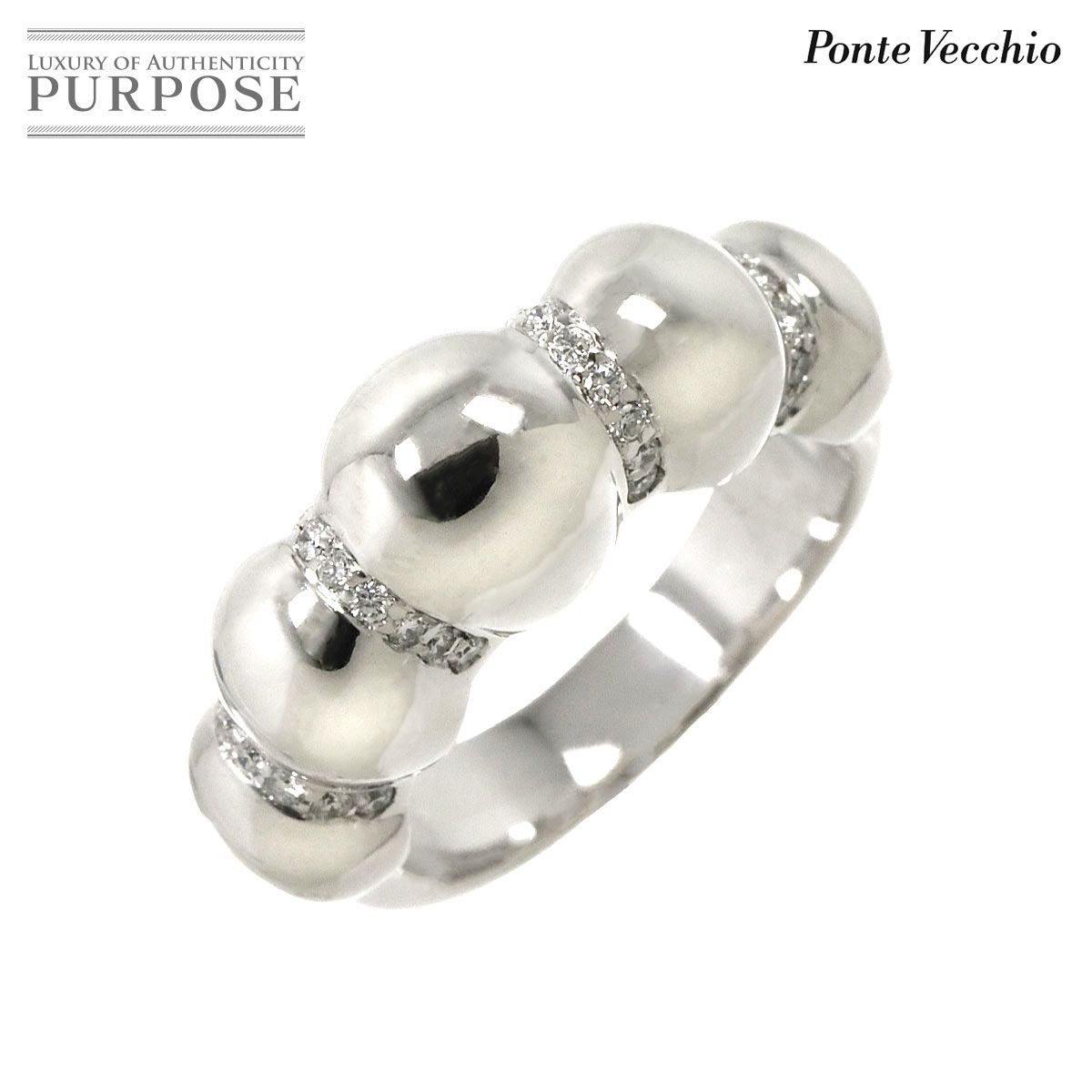 ポンテヴェキオ Ponte Vecchio 14号 リング ダイヤ 0.20ct K18 ポンテヴェキオ Ponte Vecchio 14号 リング ダイヤ 0.20ct K18