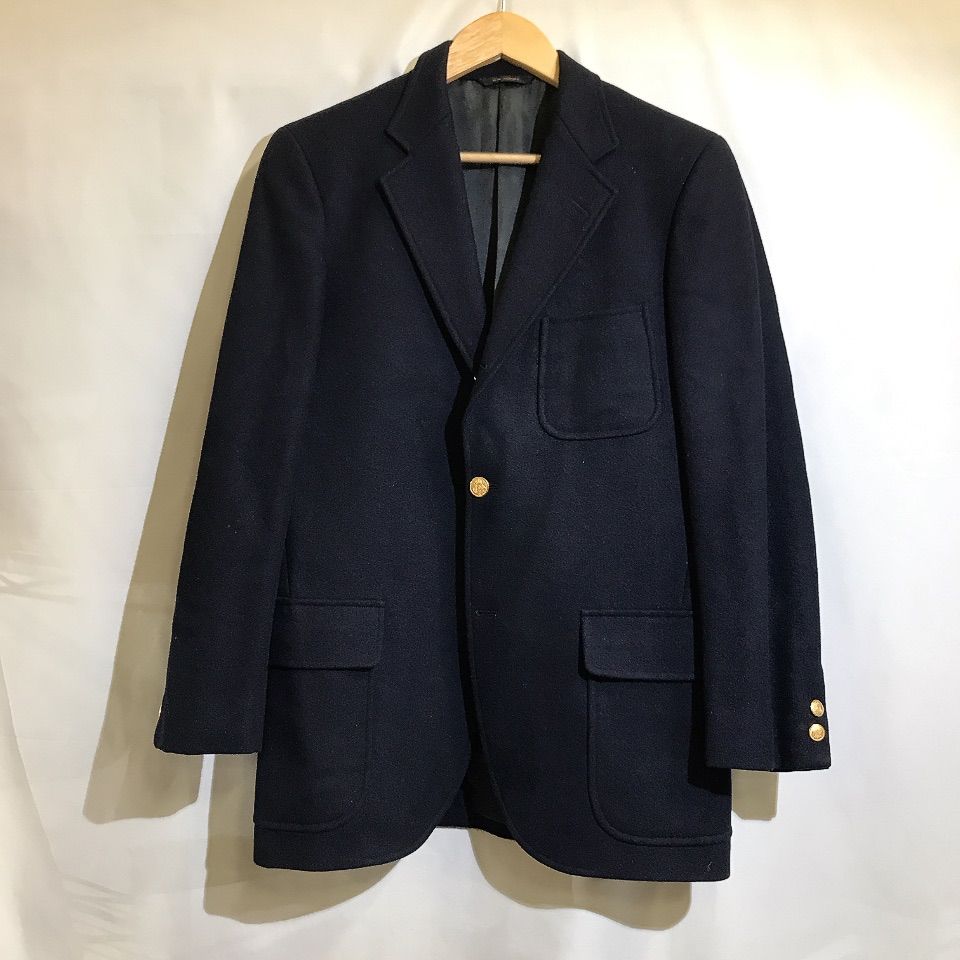 【美品】NEWYORKER ザ・ブレザー 金ボタン 日本製 YA6 NEWYORKER ニューヨーカー アウター メンズ 紺 ブレザー 92YA6