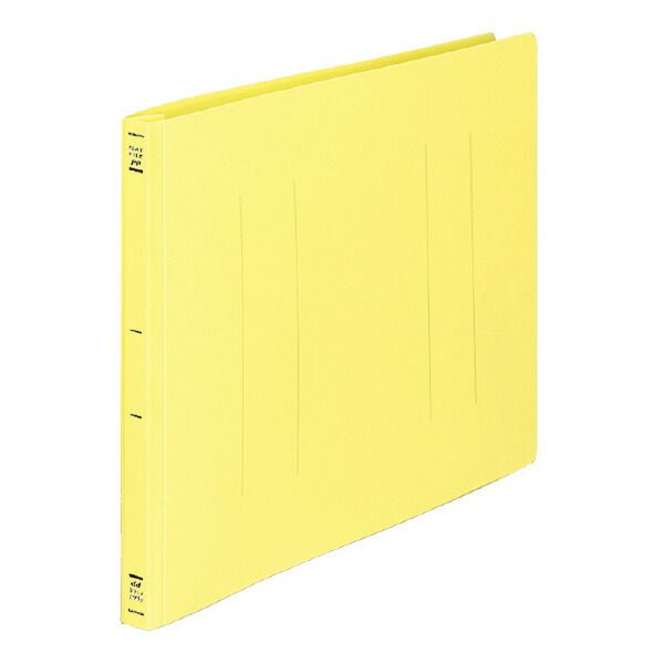 （まとめ買い）コクヨ フラットファイル PP B4横 15ミリとじ 黄 フ-H19Y 【10冊セット】