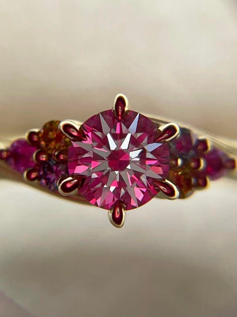 専用JQ405☆高級 ダイヤモンド0.416ct K18 リング 鑑定ソーテ付 - メルカリ