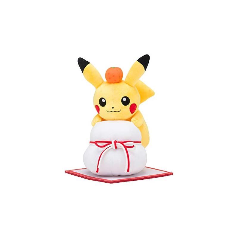 新着商品】ポケモンセンターオリジナル ぬいぐるみ ピカチュウと鏡餅